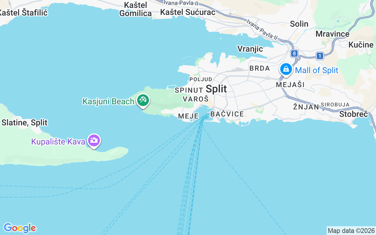 Plats för Katamaran: Split, Kroatien