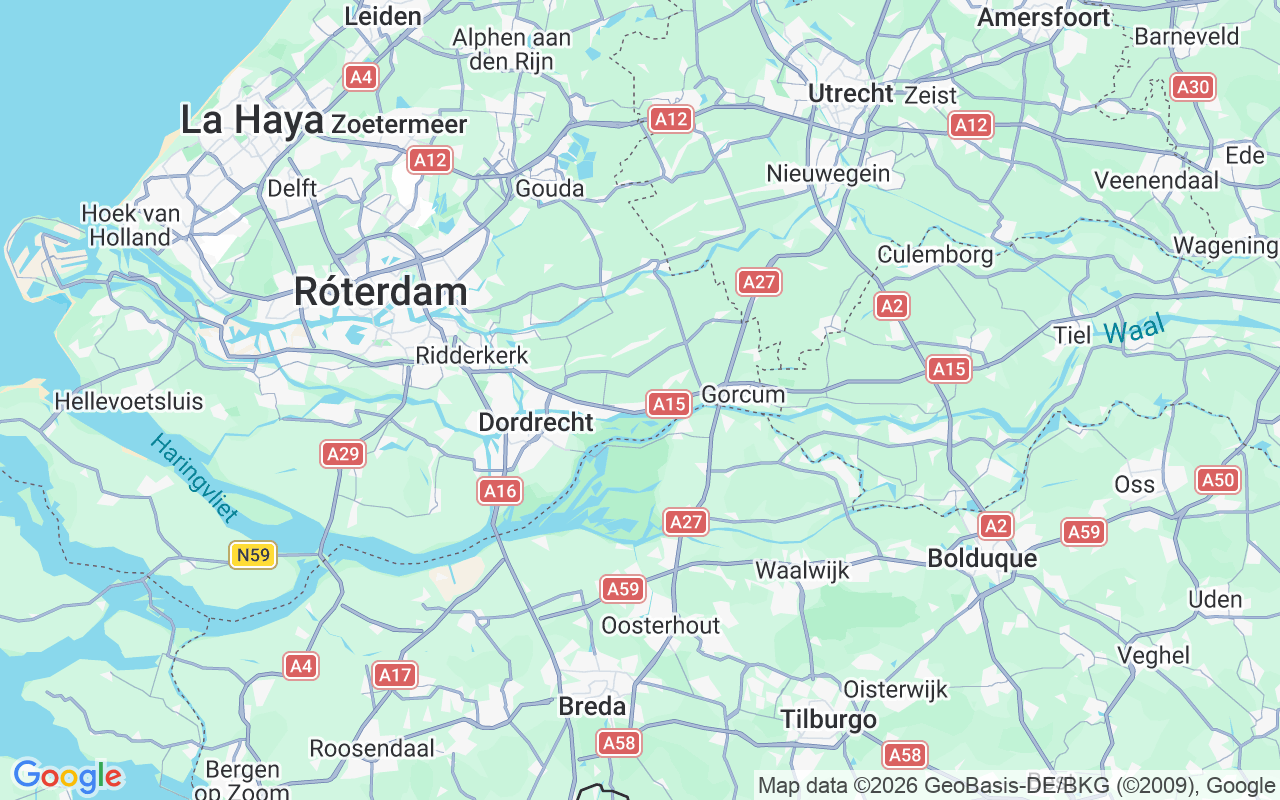 Ubicación Lancha: Dordrecht, Hardinxveld-Giessendam
