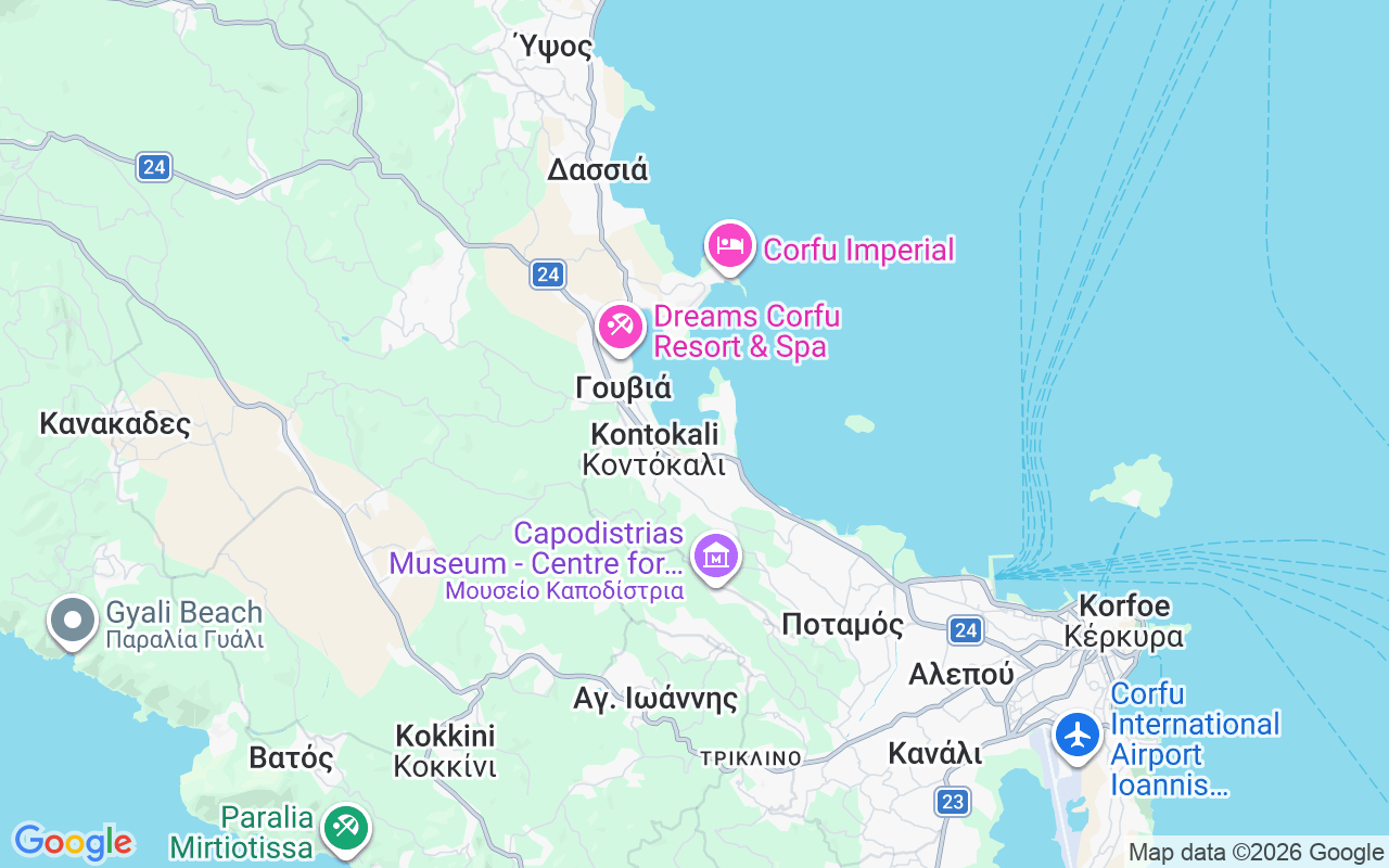 De locatie van Motorboot: Gouvia Marina, Corfu