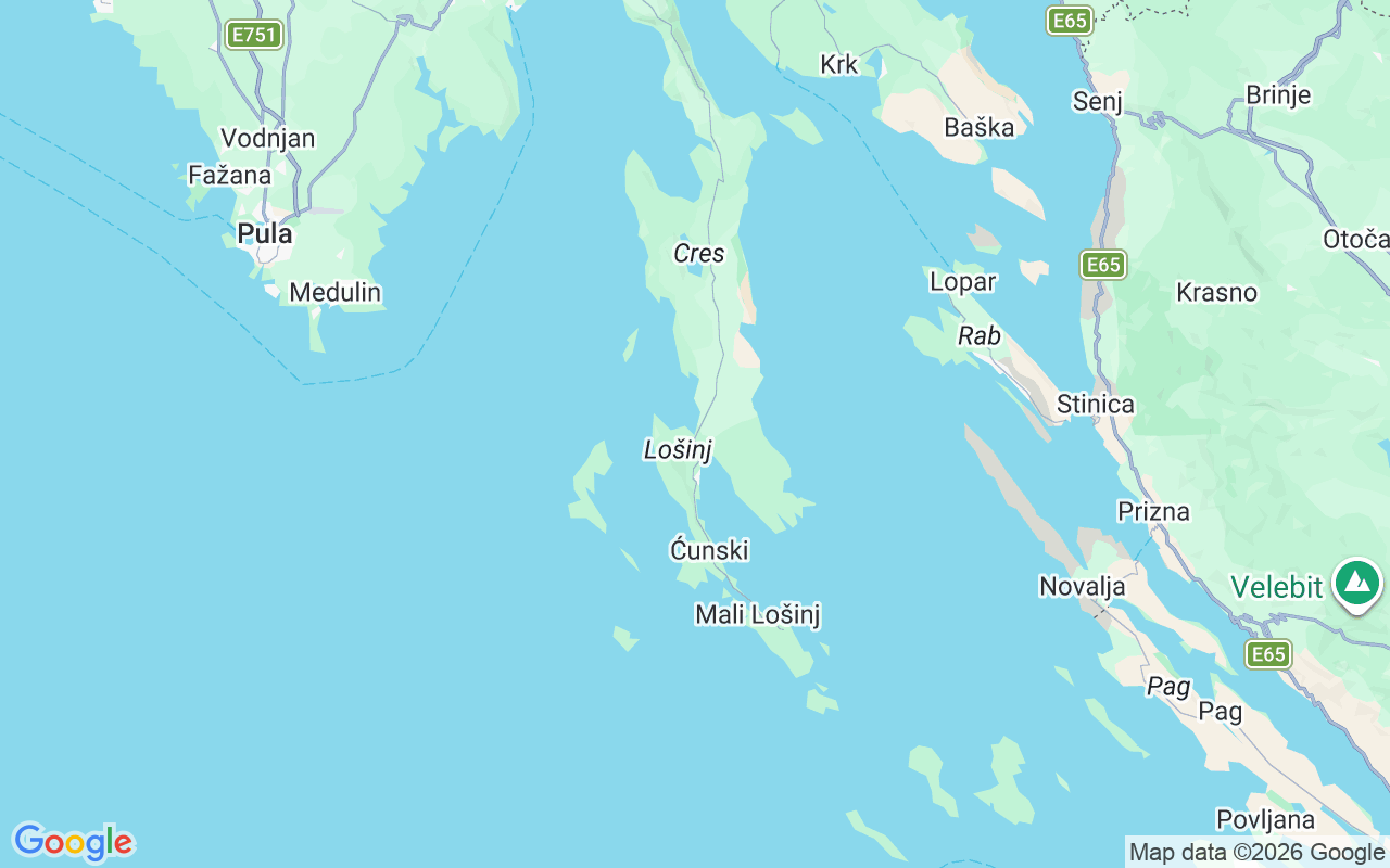 Liegeplatz Motorboot: Cres,Nerezine ,Osor, 51554