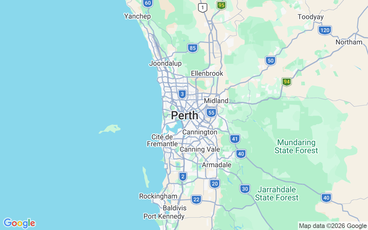 Emplacement du Semi-rigide: Perth, Australie