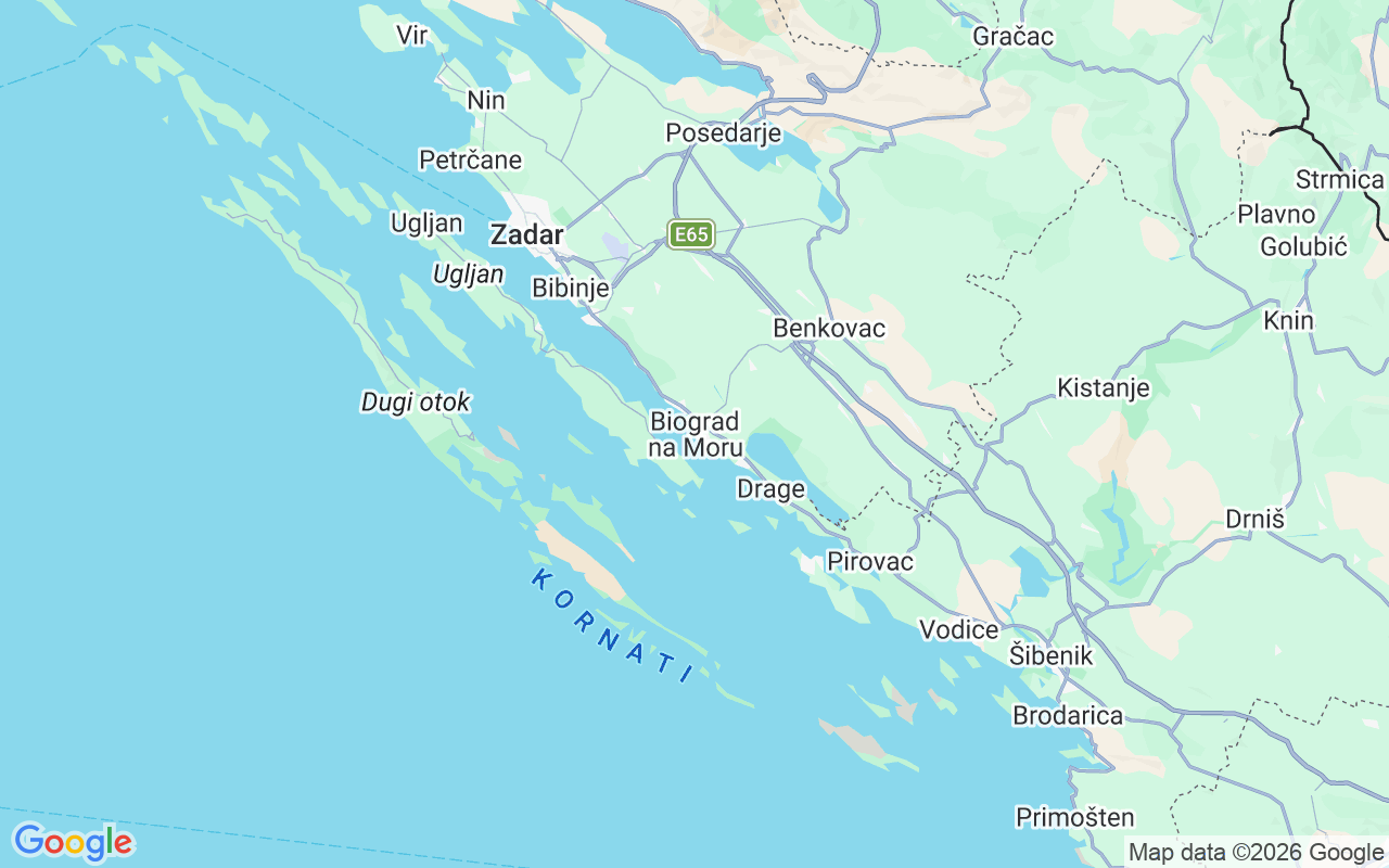 Localização do(a) Catamarã: Biograd Na Moru, Croácia