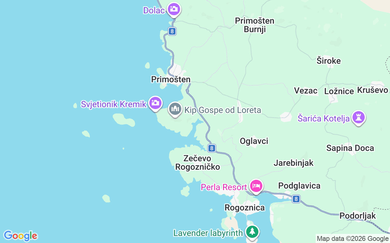 Localização do(a) Veleiro: Primošten, Croácia