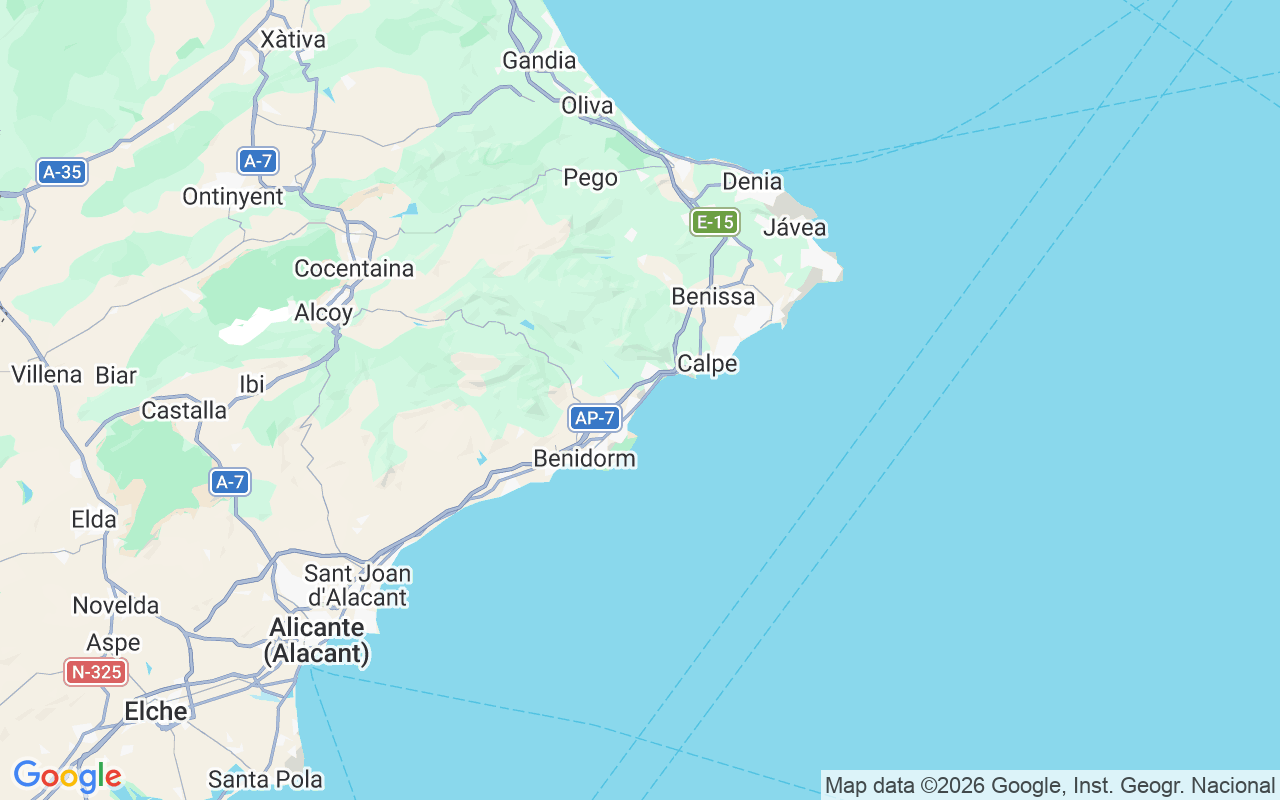 Ubicación Lancha: Club Náutico De Altea, Altea
