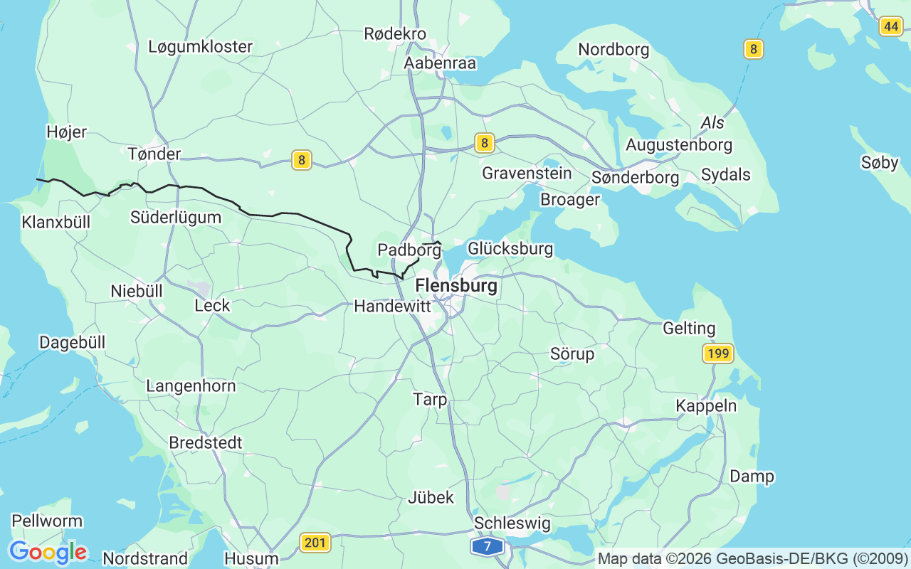 De locatie van Zeiljacht: Flensburg, Duitsland