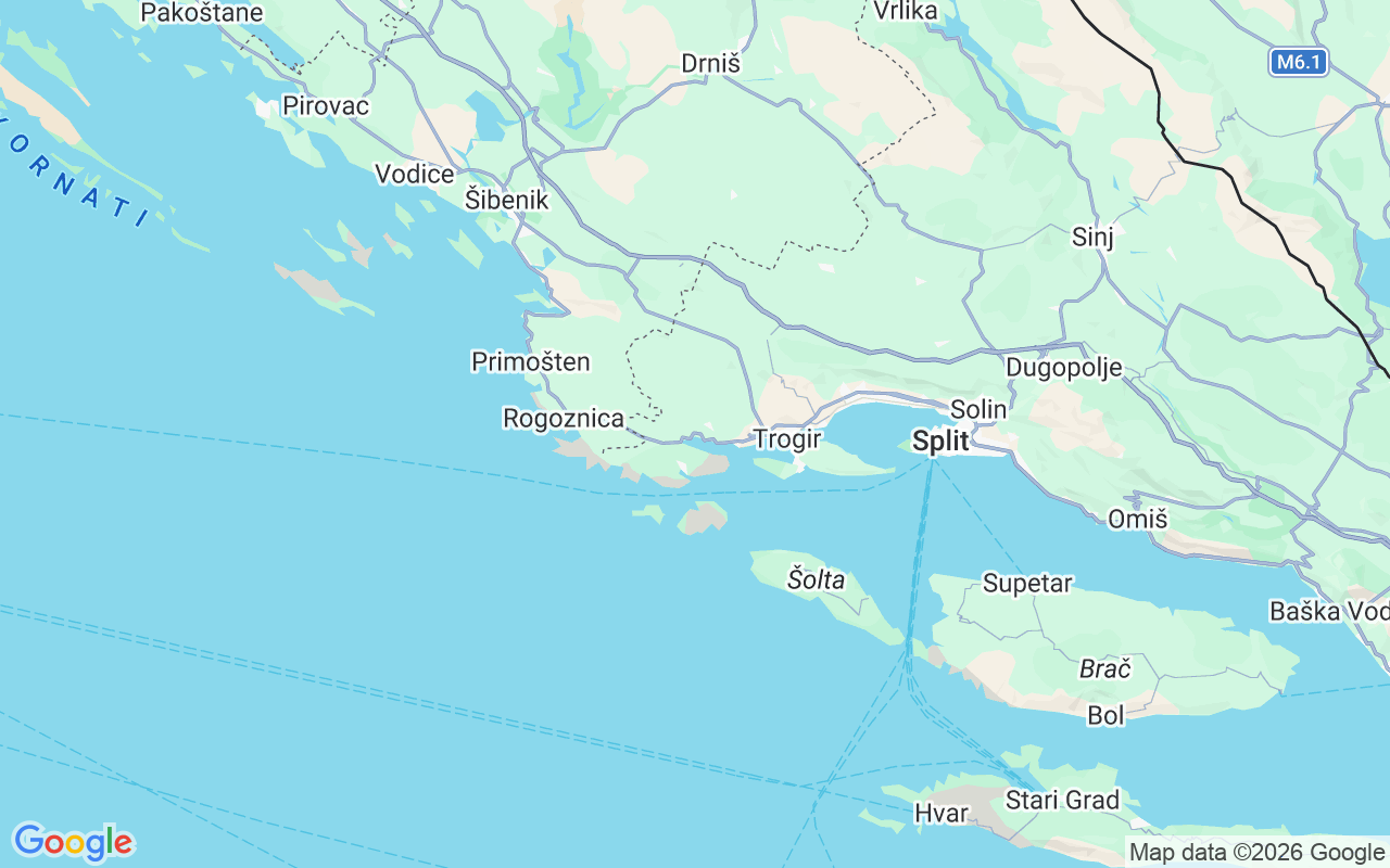Localização do(a) Lancha: Poljica , Marina, 21222