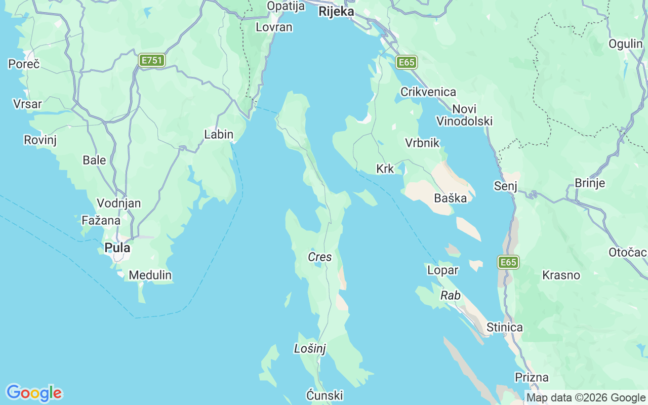 Location of the RIB: Cres, Croatia