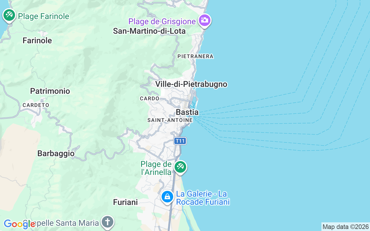 De locatie van Motorboot: Vieux Port, Bastia