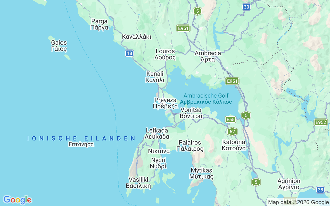 De locatie van Catamaran: Preveza, Griekenland
