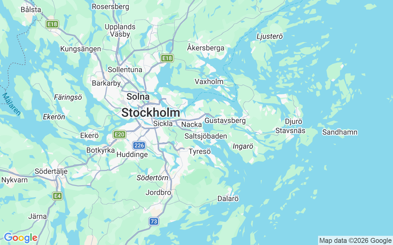 De locatie van Zeilboot: Nacka, Nacka