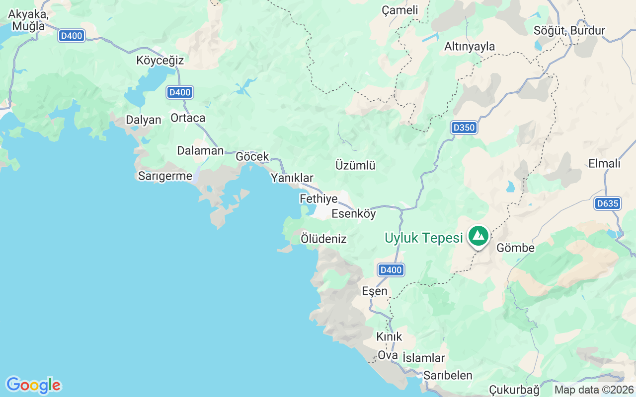 De locatie van Gulet: Ece Marina, Fethiye