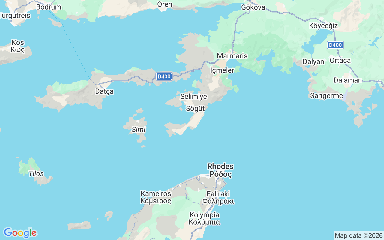Location of the Gulet: Bozburun Limanı, Bozburun