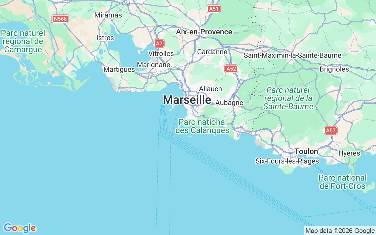 Emplacement du Semi-rigide: Pointe Rouge, La Pointe-Rouge