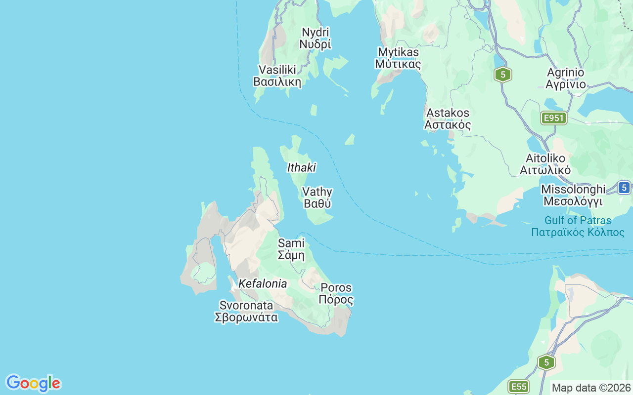 Location of the RIB: Vathy, Ithaca