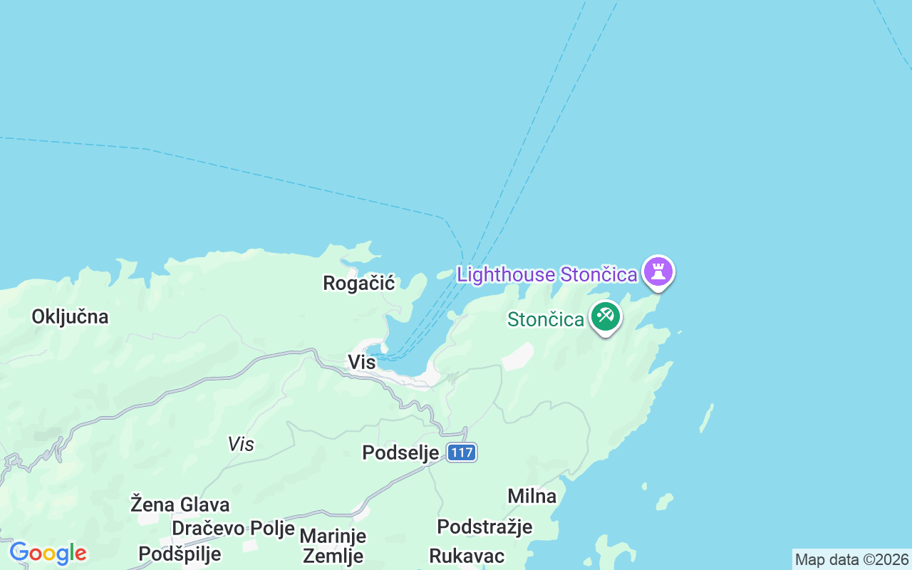 Location of the RIB: Viska Luka Marina, Vis