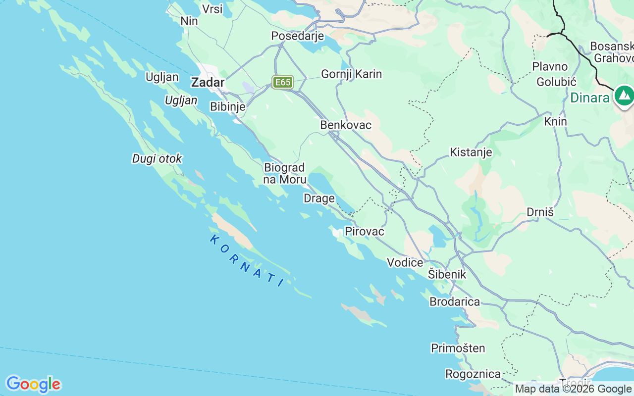 Location of the Motorboat: Općina Pakoštane, Croatia