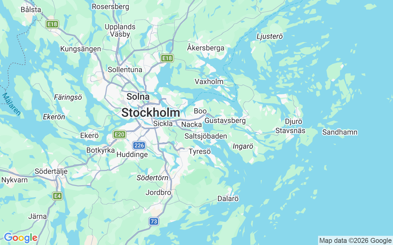 Emplacement du Voilier: Nacka, Suède