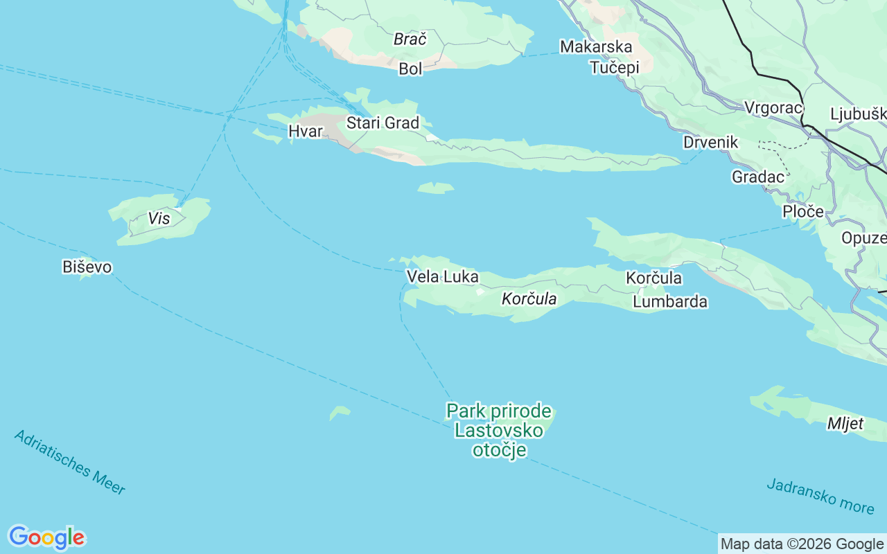 Liegeplatz Motorboot: Vela Luka, Vela Luka
