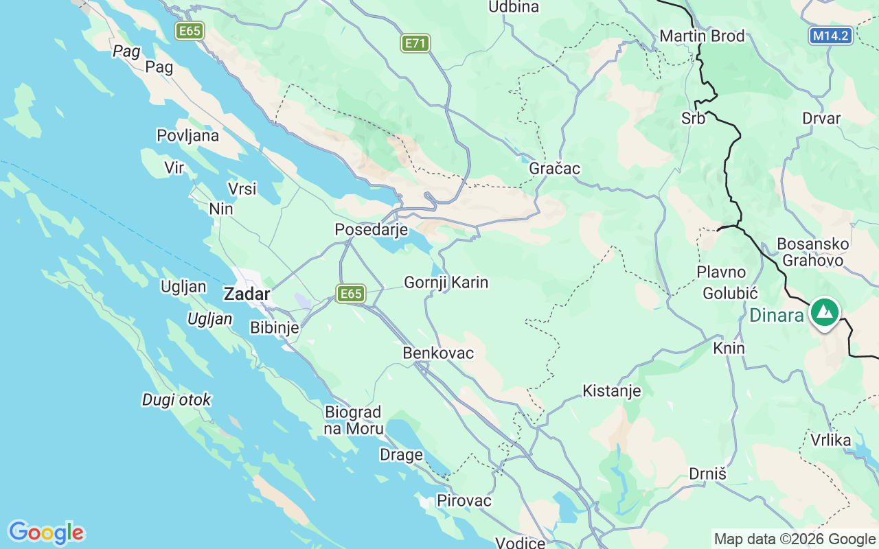 Location of the Sailboat: Zadar County, Croatia