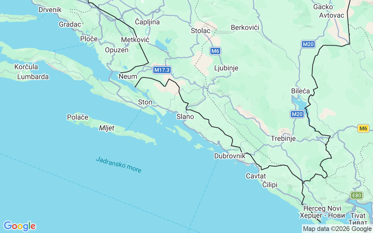 Emplacement du Semi-rigide: Slano, Croatie