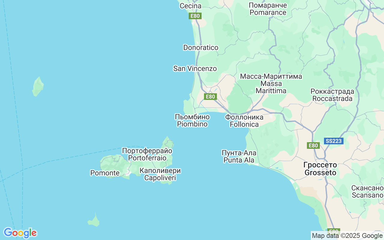 Местоположение Парусная лодка: Salivoli, 57025 Пьомбино