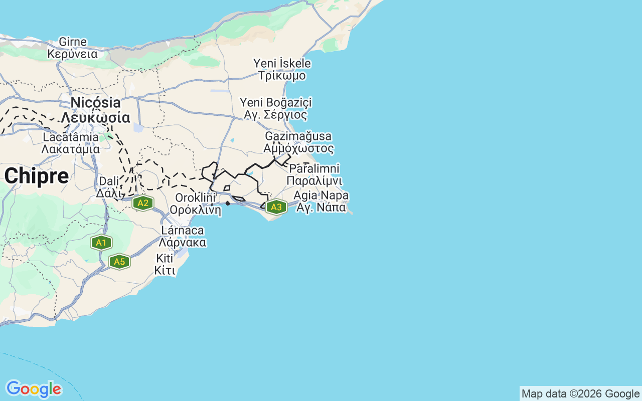 Localização do(a) Catamarã: Ayia Napa, Agia Napa