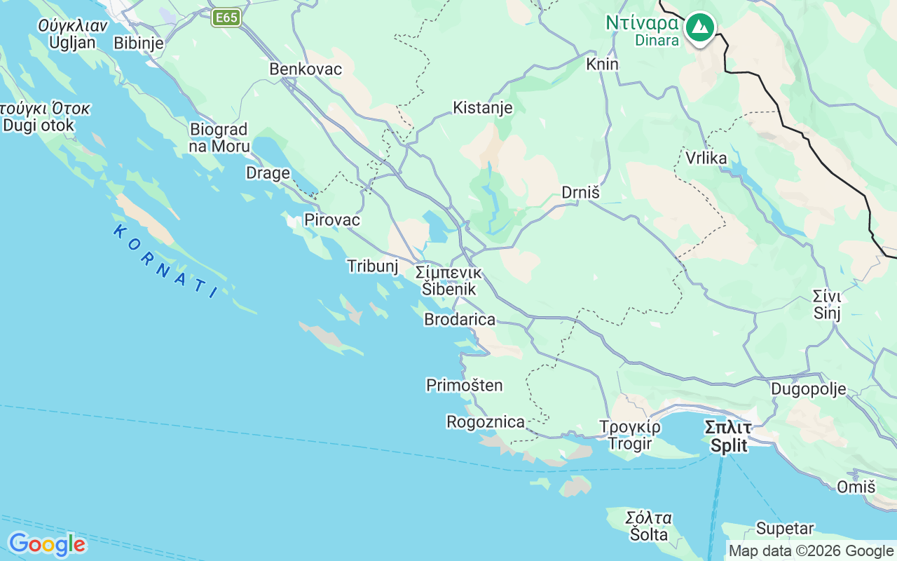 Τοποθεσία Ιστιοπλοϊκό σκάφος: Σίμπενικ, Κροατία