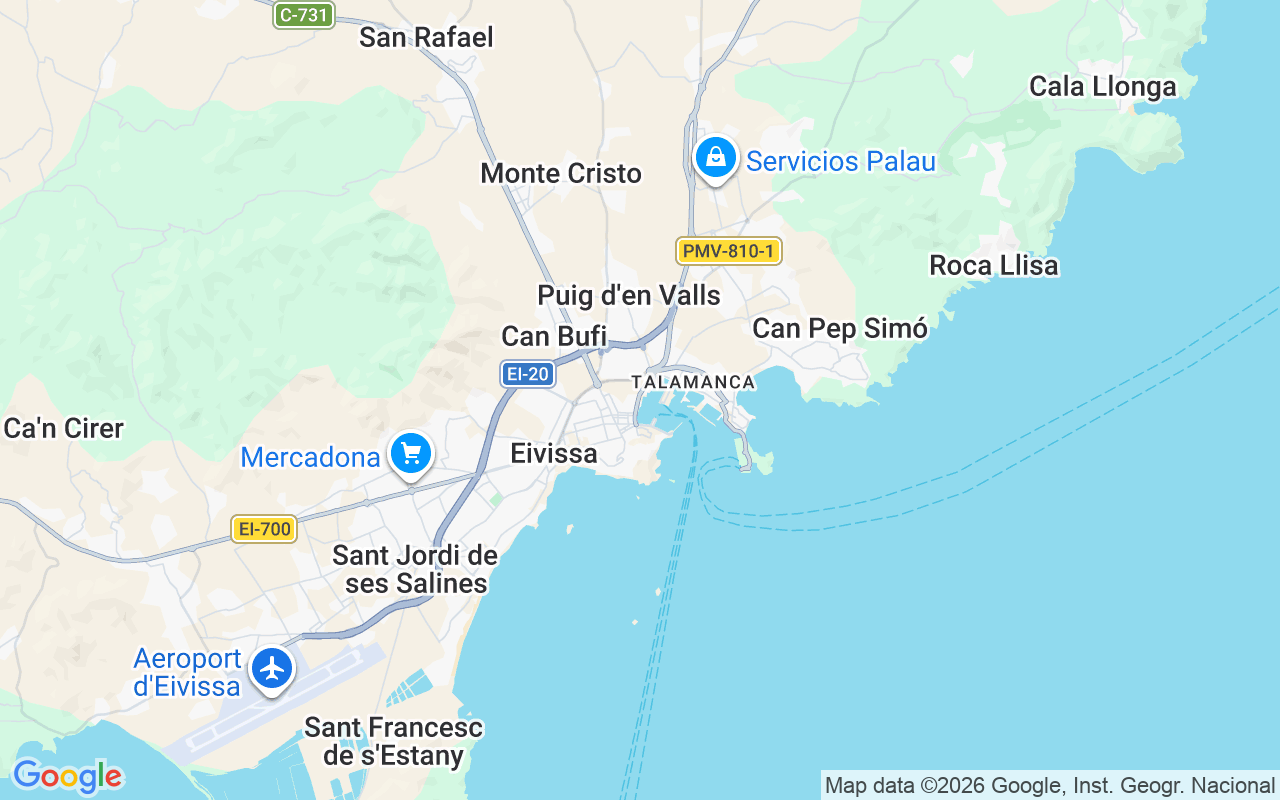 Location of the Motorboat: Club Náutico Ibiza, Ibiza