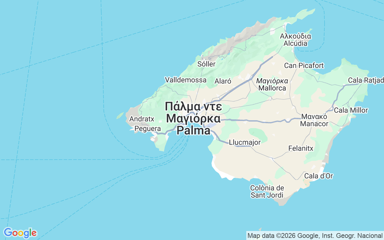 Τοποθεσία Μηχανοκίνητο σκάφος: Palma, Πάλμα Ντε Μαγιόρκα