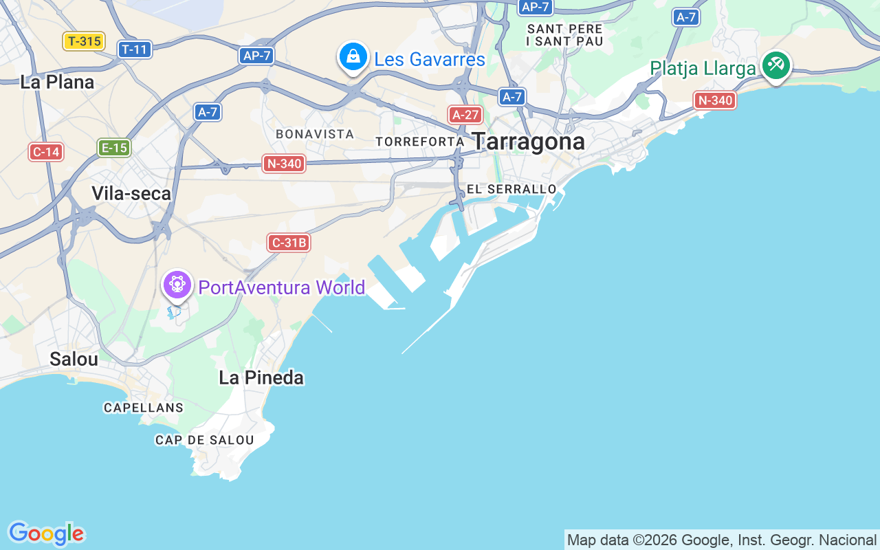 Ubicación Lancha: Puerto De Tarragona, Tarragona
