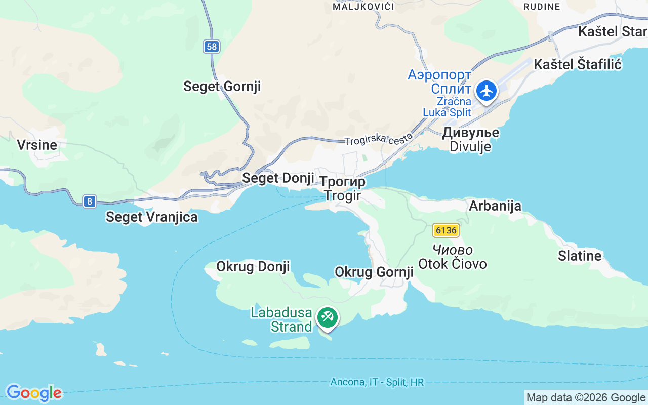 Местоположение Катамаран: Marina & Yacht Service Center Trogir (Sct), Трогир