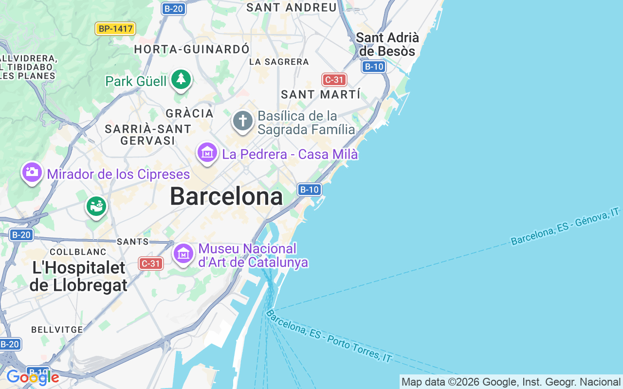 Ubicación Velero: Port Olímpic, Barcelona