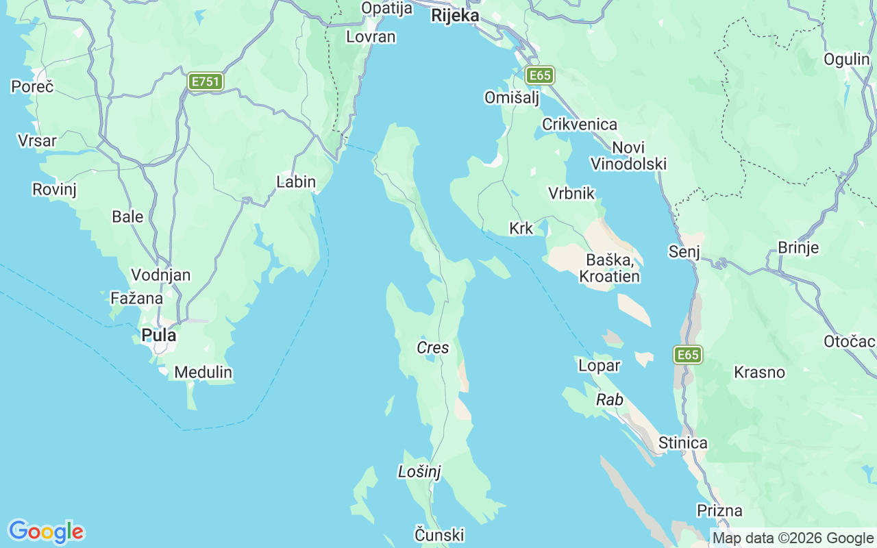 Plats för RIB-båt: Osor, Cres