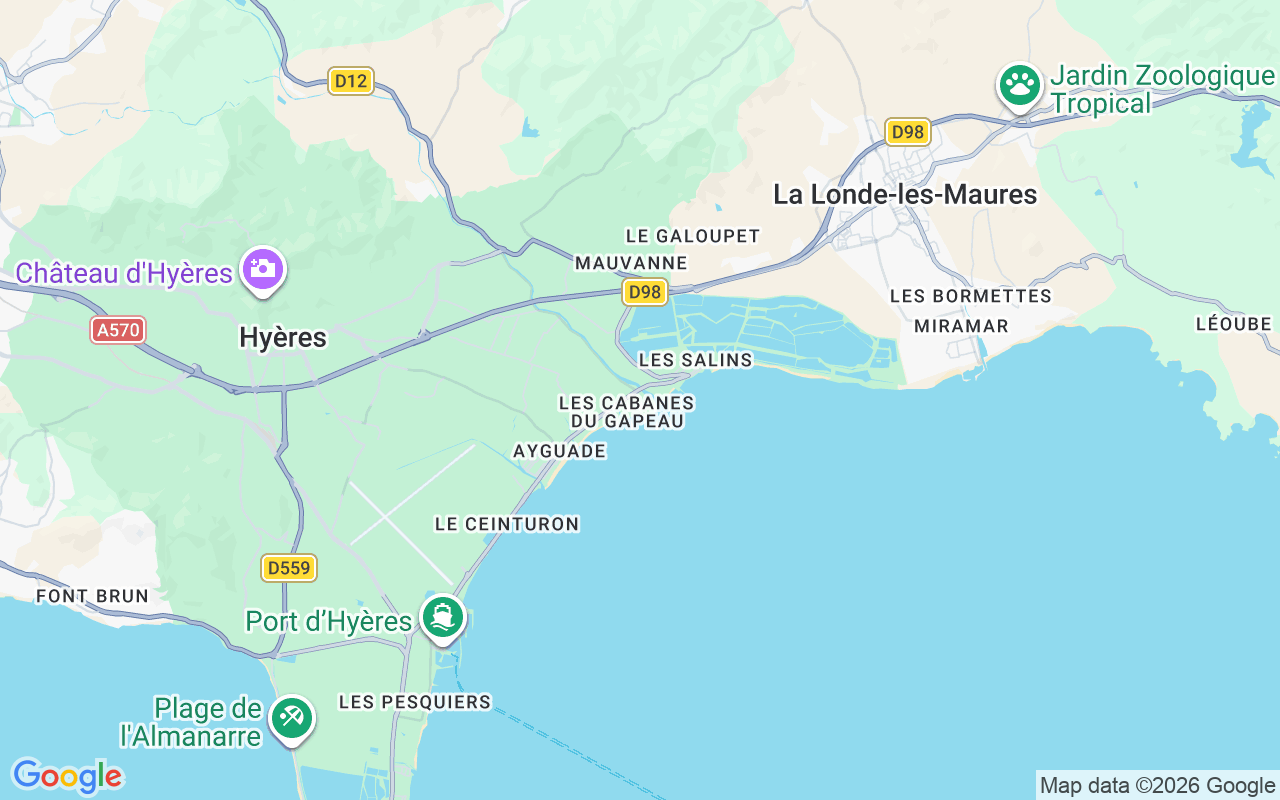 Plats för Motorbåt: Hyères, Frankrike