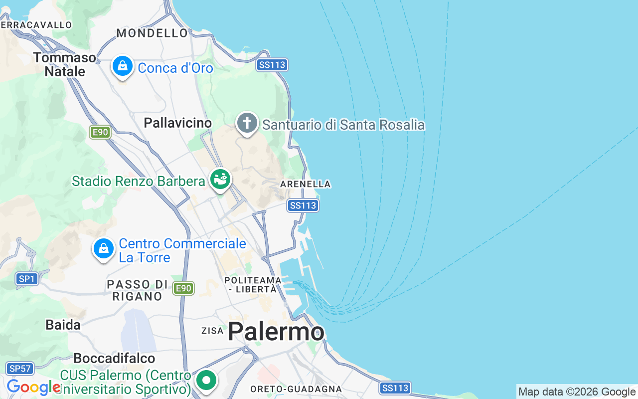 Liegeplatz Motorboot: Porto Arenella, Palermo