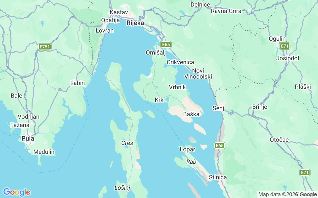 Location of the RIB: Krk, Krk