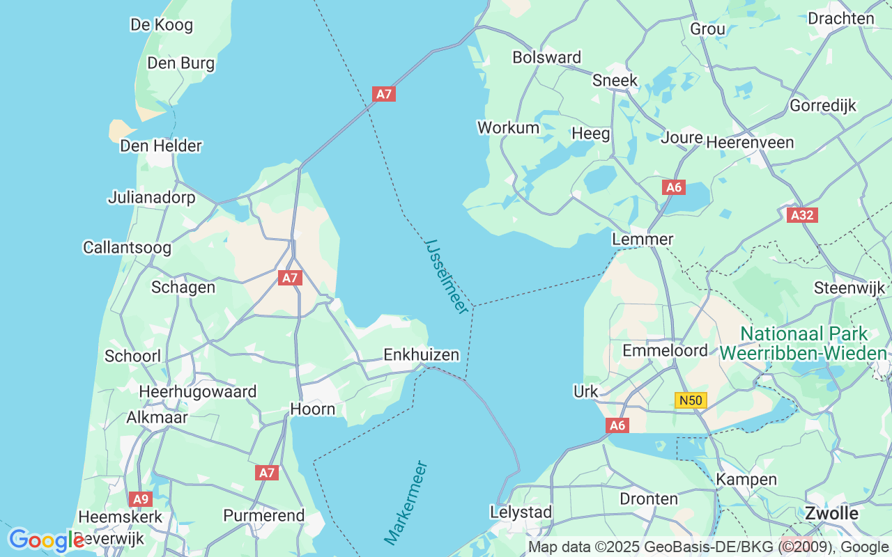 De locatie van Zeilboot: Workum, Ijsselmeer
