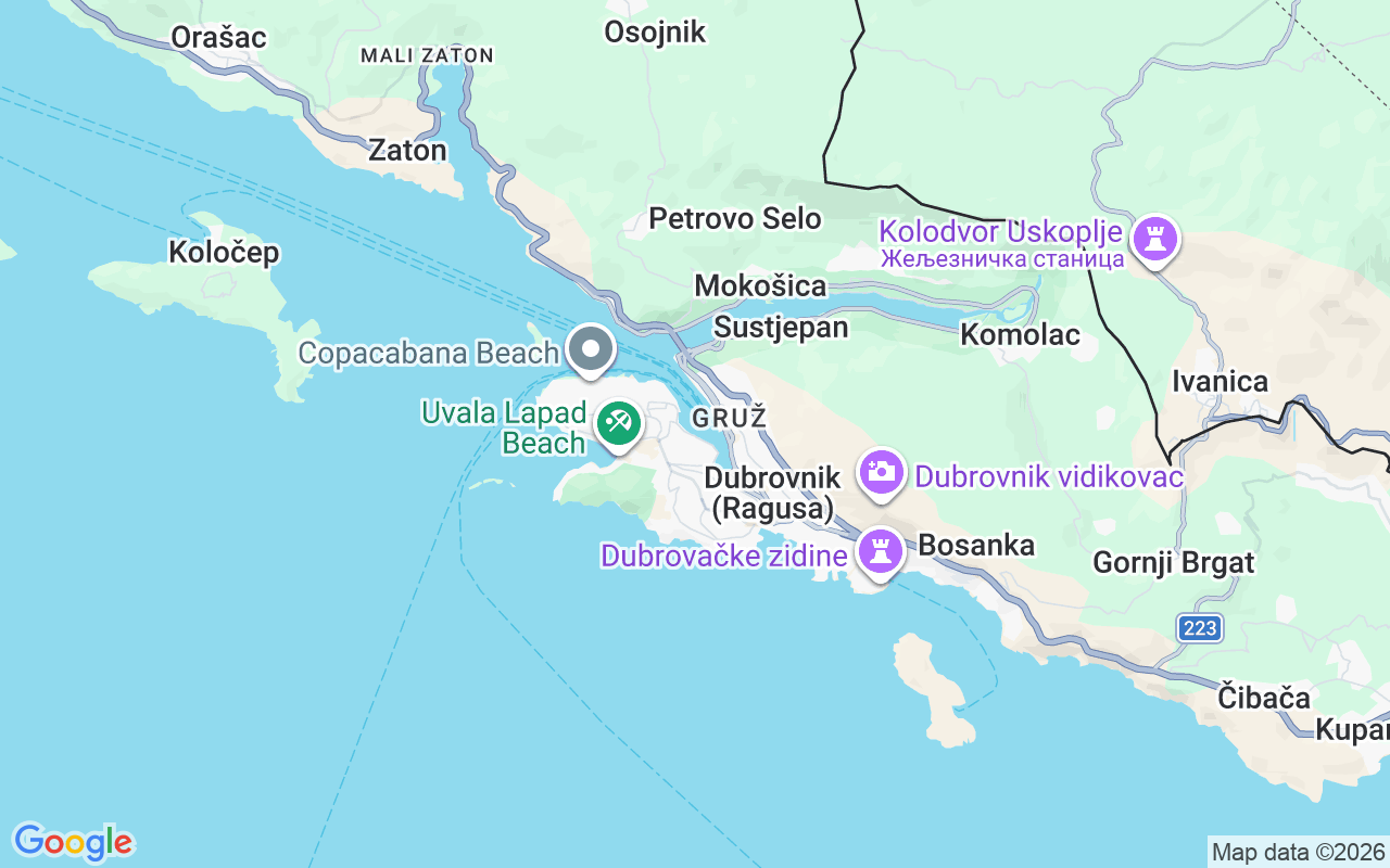Ubicación Lancha: Marina Gruz, Dubrovnik
