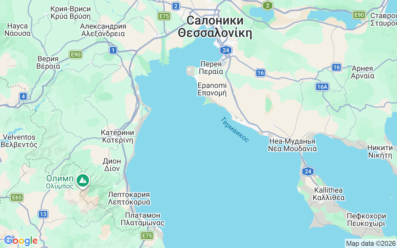 Местоположение Моторная лодка: N.potidea, Халкидики