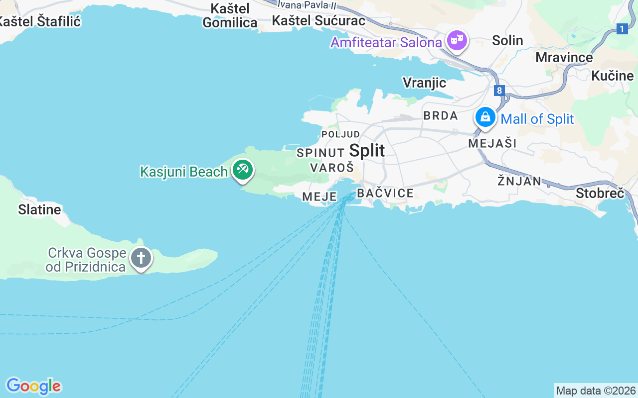 De locatie van Gulet: Split, Marina Nava