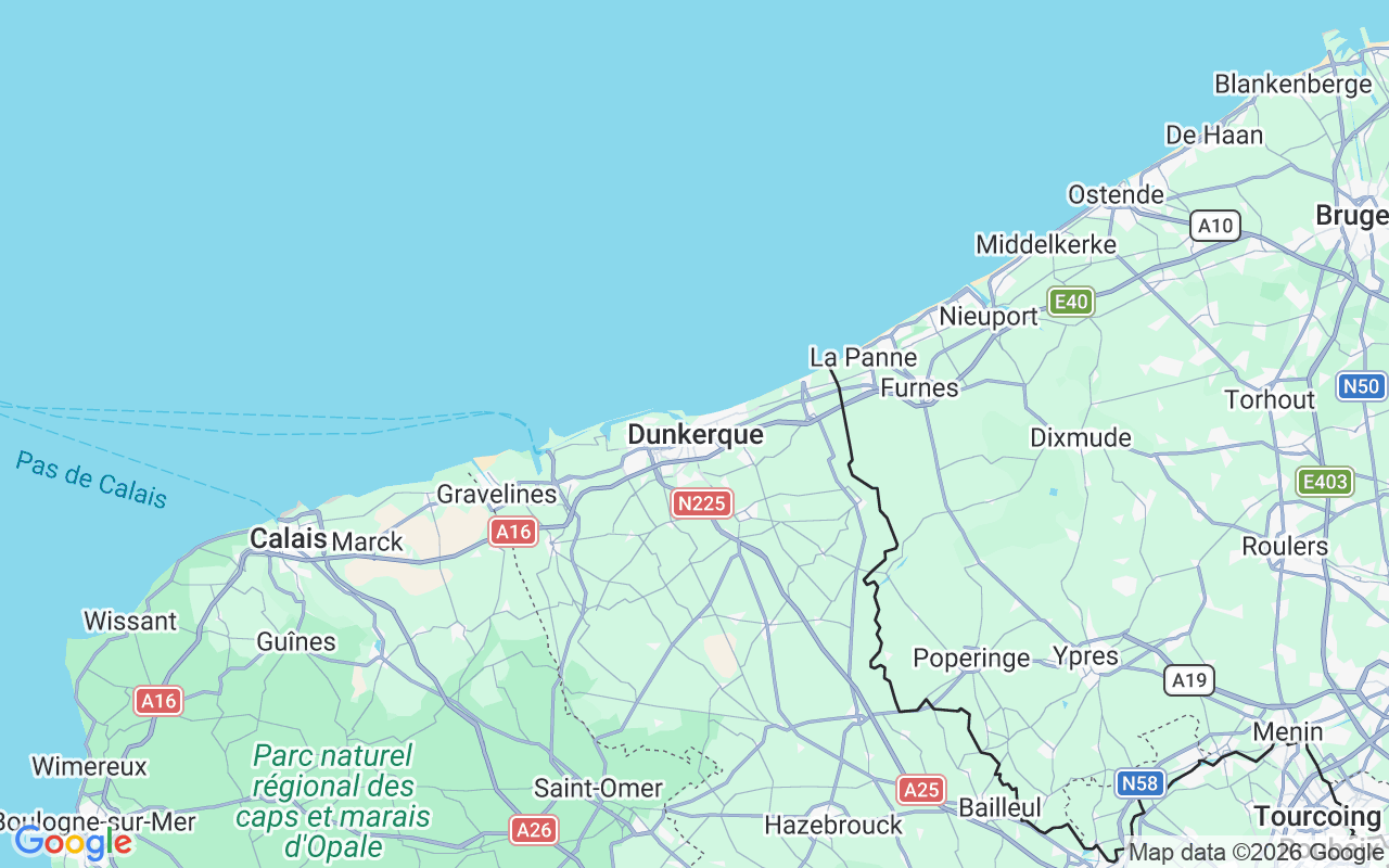 Emplacement du Semi-rigide: Yatching Club Dunkerque, Dunkerque