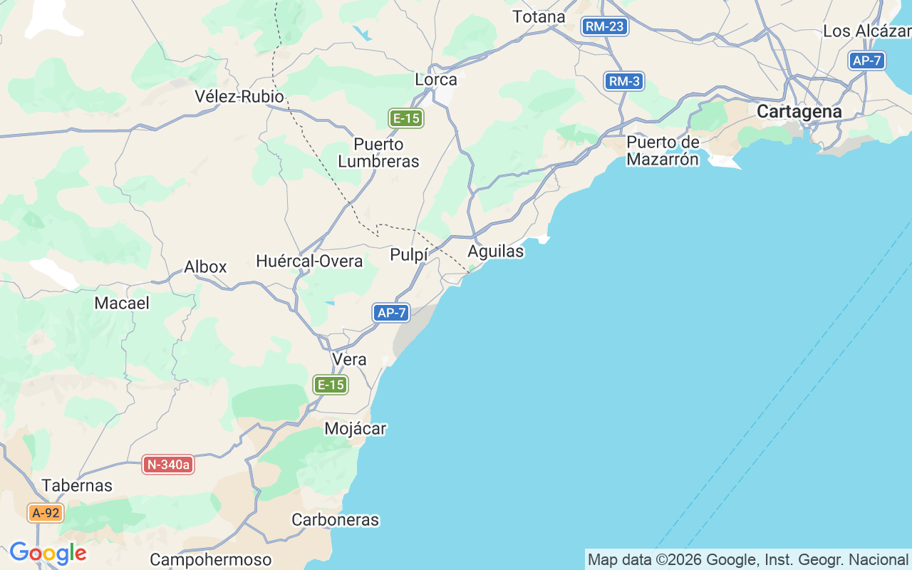 Location of the Motorboat: Puerto Pesquero De Aguilas, San Juan De Los Terreros