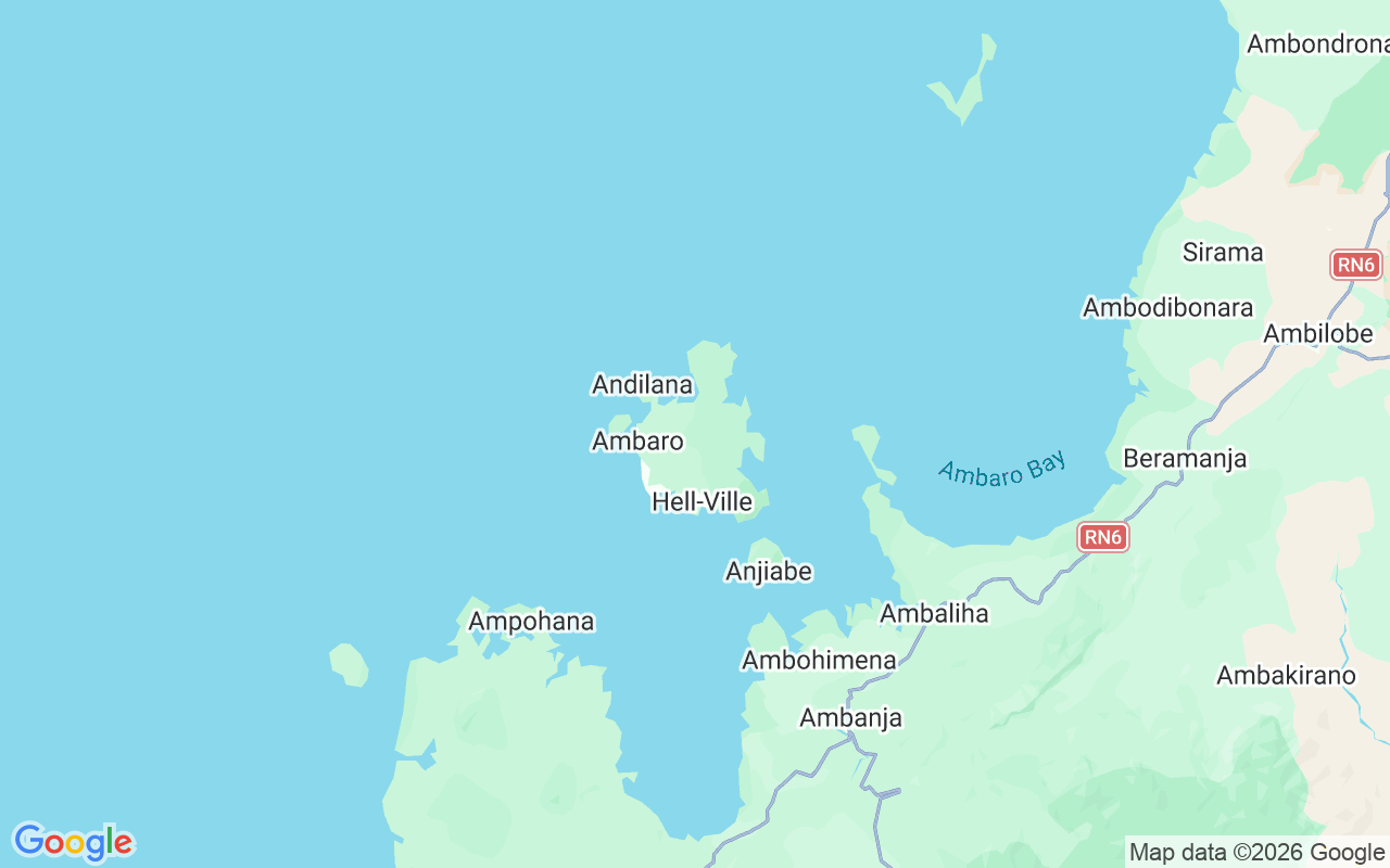 Ubicación Catamarán: Le Cratere, Nosy Be