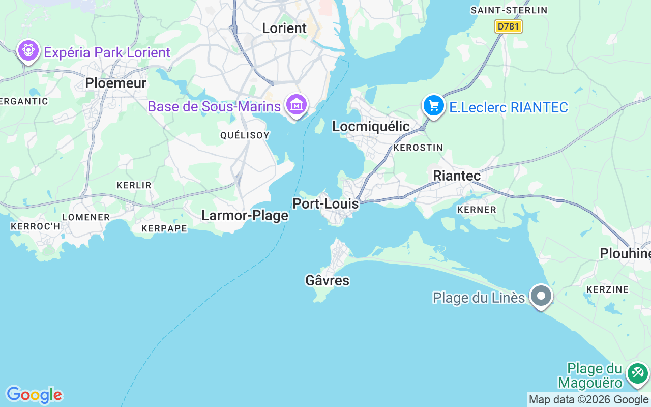 Emplacement du Semi-rigide: Port Louis, 56100 Lorient