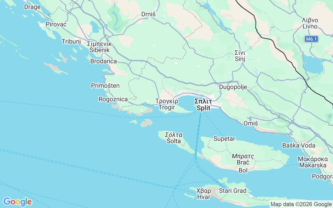Τοποθεσία Μηχανοκίνητο σκάφος: Trogir, Τρογκίρ