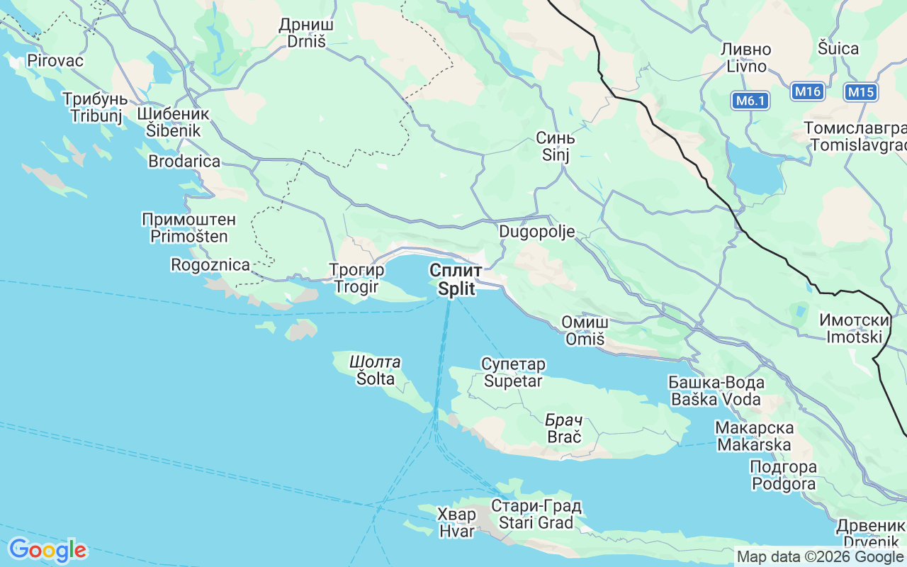 Местоположение Катамаран: Сплит, Хорватия