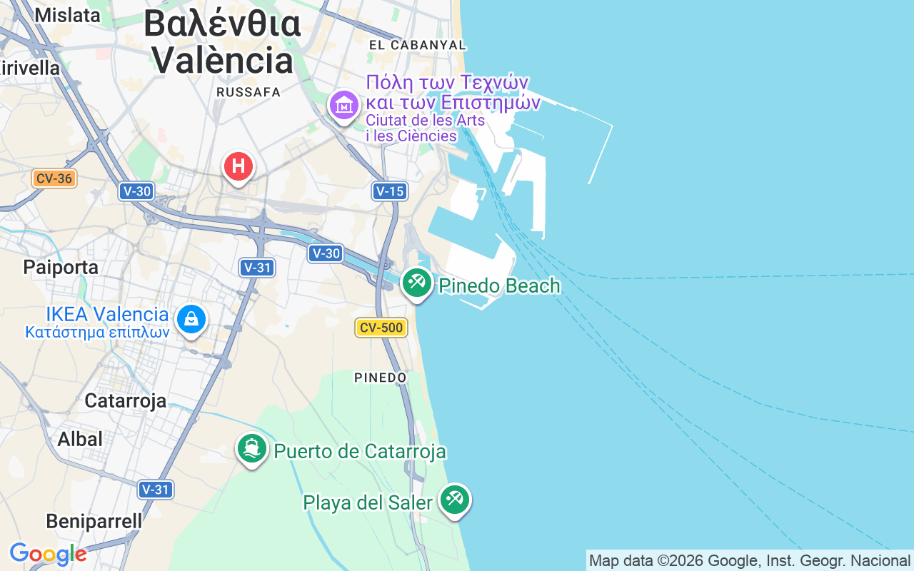Τοποθεσία Ιστιοπλοϊκό σκάφος: Valencia Mar, Βαλένθια