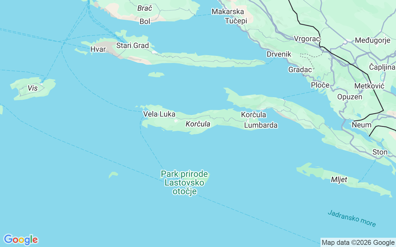 De locatie van Motorboot: Aci Marina Korčula, Korčula