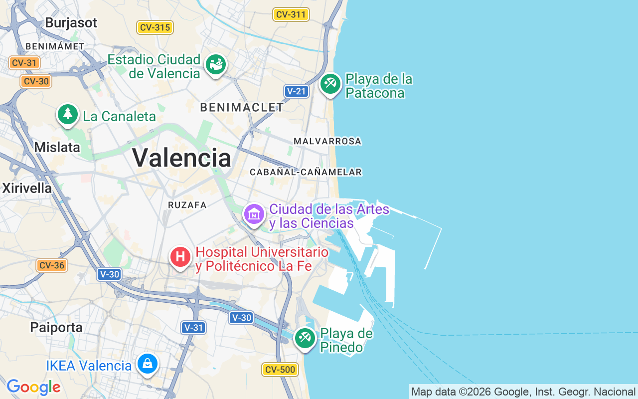 Ubicación Velero: La Marina De València (Real Juan Carlos), Valencia