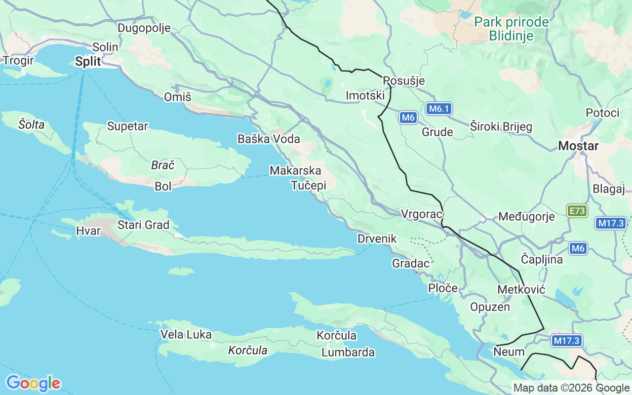 Liegeplatz Motorboot: Podgora, Kroatien